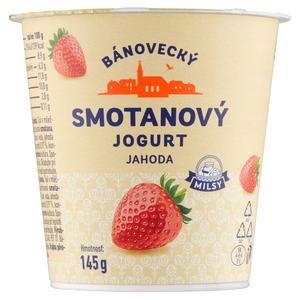 Bánovecký smotanový jogurt jahoda 145 g 