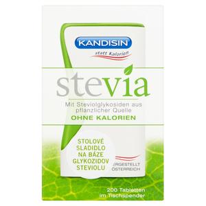 Stevia sladidlo tabletky 200 ks 14 g + dávkovač