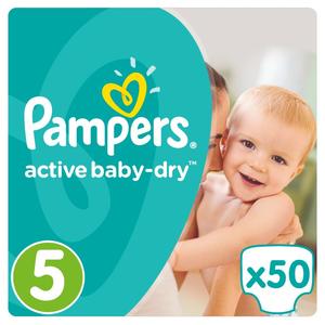 Pampers active baby-dry 5 (11 - 18 kg) 50 ks