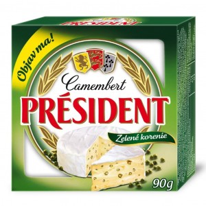 Camembert Président zelené korenie 90 g