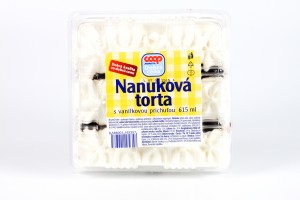 Nanuková torka vanilková COOP 615 ml