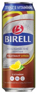 Birell nealkoholické Polotmavý citrón 0,5 l